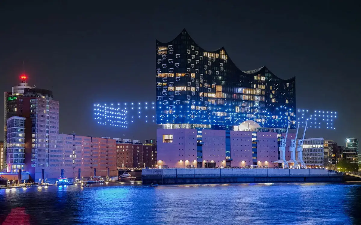 Elbphilharmonie Drohnen-Show